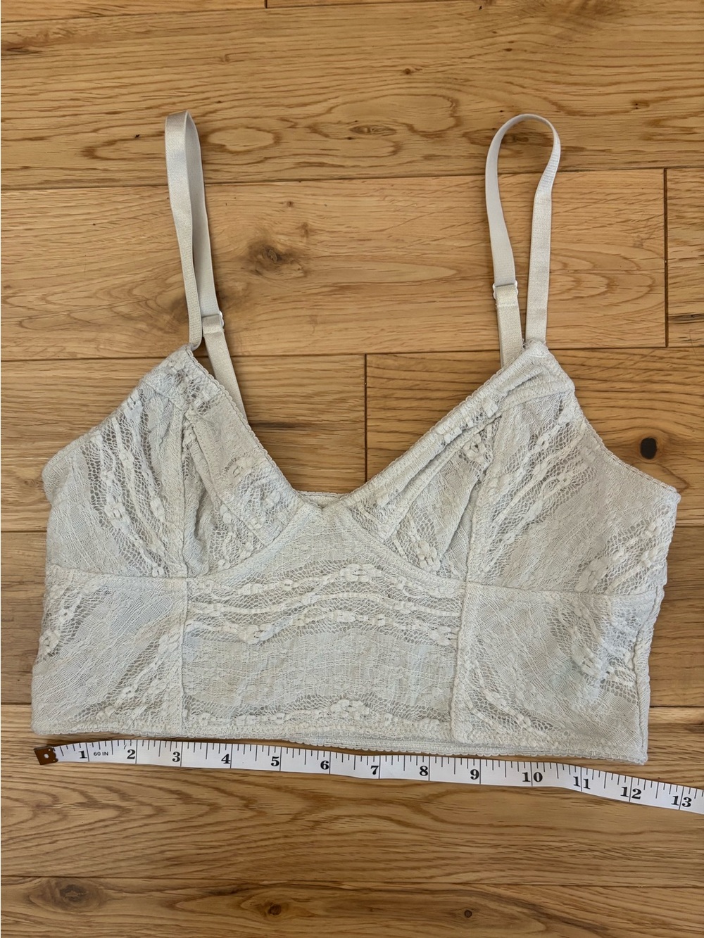 Free People Intimately Ivory Lace Bralette Crop Top Size Small S Boho